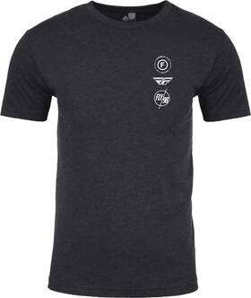 354-0318s Fly Racing Atom T-shirt Small Black