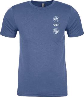 354-0319m Fly Racing Atom T-shirt Medium Cool Blue Heather