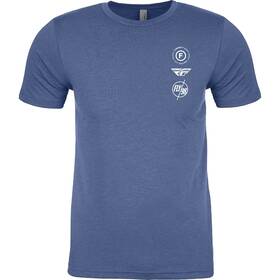 354-0319x Fly Racing Atom Tee - Cool Blue/heather Xl