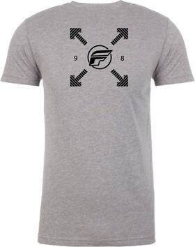 354-0323ys Fly Racing Youth Lost Tee Dark Grey Heather Ys