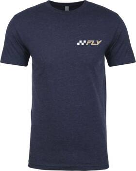 354-0328l Fly Racing Fits Victory T-shirt Midnight Navy Large Blue
