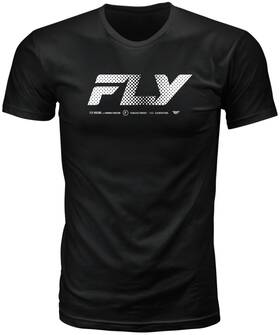 354-04062x Fly Racing Worldwide Tee Black 2x - Comfortable Cotton Crew Neck T-shirt