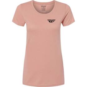 356-0089m Fly Racing Womens Pulse Tee - Peach Medium