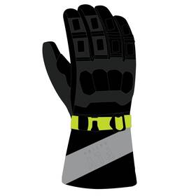 363-3941xs Fly Racing Glacier Gloves - Black/grey/hi-vis Xs