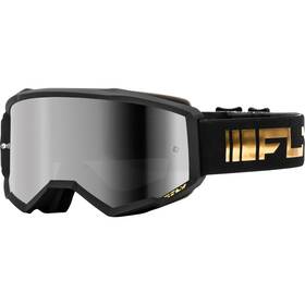 37-51520y Fly Racing Youth Zone Goggles - Black/gold With Silver Mirror/smoke Lens