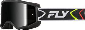 37-51537 Fly Racing Zone Goggle Black/white With Black Mirror/smoke Lens