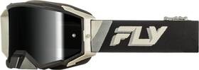 37-51912 Fly Racing Zone Elite Goggle Black/grey With Black Mirror/smoke Lens