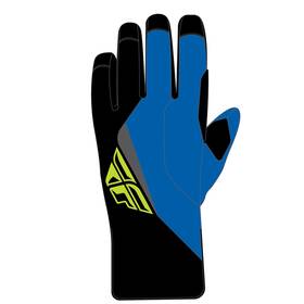 371-06123x Fly Racing Title Long Gloves - Black/blue/hi-vis 3xl
