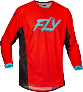 377-3122x Fly Racing Mens Kinetic Mesh Rave Jersey Red/black/mint 2xl