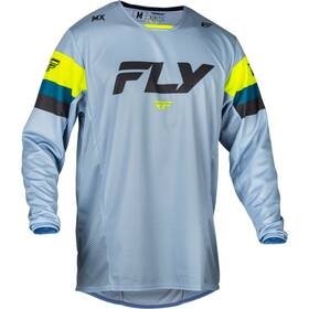 377-421s Fly Racing Mx-24 Kinetic Prix Jersey 2024 Gry/char/hi-vis Sm