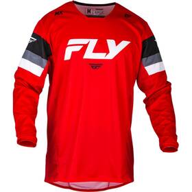 377-422yl Fly Racing Mx-24 Yth Kinetic Prix Jersey 2024 Rd/gry/wht Lg
