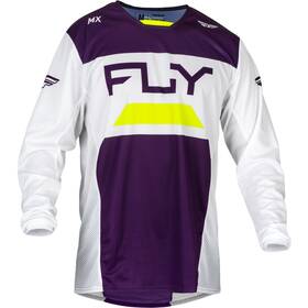 377-521l Fly Racing Mx-24 Kinetic Reload Jersey 2024 Pur/wht/hi-vis Lg
