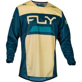 377-523l Fly Racing Mx-24 Kinetic Reload Jersey - 2024 Collection Ivory/navy/cobalt Large