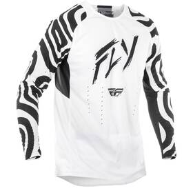 378-125m Fly Racing Evolution Dst Abyss Jersey - White/black Medium