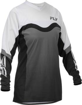 379-8202x Fly Racing For Womens F 16 Jersey Grey/black/white 2x