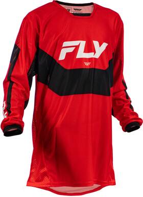 380-332yl Fly Racing Yth Kinetic Mesh Jersey Red/black/white Yl