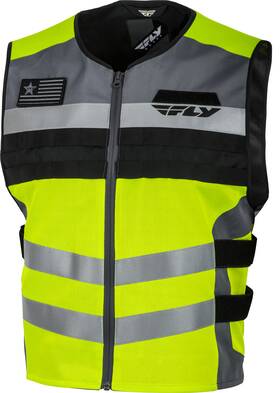 478-6001 Fly Racing #6179 7 Fast Pass Vest Hi Vis 2x/3x