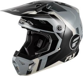 73-0040xs Fly Racing Formula Cp Seal Helmet Black/grey Light Grey Xs