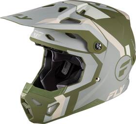 73-00432x Fly Racing Formula Cp Seal Helmet Matte Stone/khaki/olive 2x