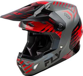 73-0051m Fly Racing Formula Cp Slice Helmet Grey/red/black Medium