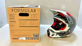 73-4353l Fly Racing Formula Cc Helmet Large Black Red Grey Mx Atv Dirt Bike Adult L
