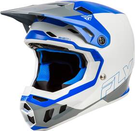 73-4354yl Fly Racing Youth Formula Cc Glide Helmet Blue/light Grey/grey Yl
