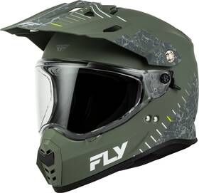 73-7043m Fly Racing Trekker Granite Full-face Helmet For Adults Medium Sage/grey