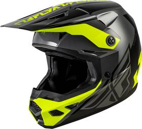 73-8677m Fly Racing Kinetic Crest Helmet Grey/black/hi Vis Medium