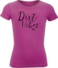 356-0520m Fly Racing Girl Dirt Vibes Tee Raspberry Medium Pink