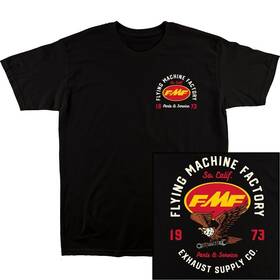 Fa24118902-blk-l Fmf Exhaust Supply T-shirt - Black Large