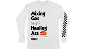 Ho24119900whtlg Fmf Racing World Famous Long-sleeve T-shirt Lg White