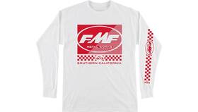 Ho24119901whtmd Fmf Racing Metal Works Long-sleeve T-shirt Md White