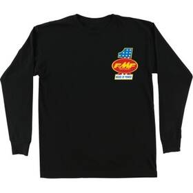 Ho25119901blksm Fmf Racing America First Long-sleeve T-shirt Sm Black