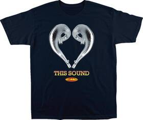 Sp23118915nvys Fmf Racing Love This Sound T-shirt - Navy Small 3030-23092