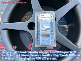 04788 Ford Motorsport Svo Blue Oval Decals Frm 1998 Mustang Gt Saleen Cobra Svt