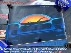 S1213-8 Ford Motorsport Rare Mustang Probe Zakspeed Usa Poster Frm 1987 Shelby Gt 5.0