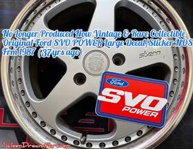 S4051-2 Ford Motorsport Rare Original Lrg Svo Power Decal Frm 1987 Mustang Gt 5.0 Saleen Cobra
