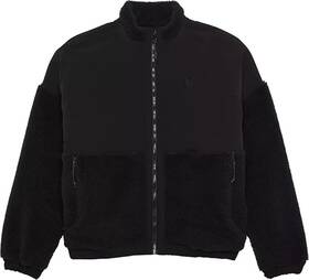Fox 191972924903 Racing Womens Survivalist Casual Full Zip Sherpa Jacket - Black Small