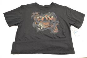 49617-001-012 Fox Boys Liquid Trance Short Sleeve Xlarge Black Tee Shirt Nos
