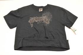 49701-001-011 Fox Boys Destroyed Short Sleeve Large Black Tee Shirt Nos