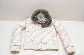 56102-244-003 Fox Girls Snow Bunny Jacket Small Off-white Nos