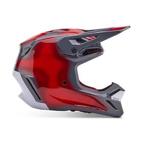32009-037-s Fox Racing 191972900785 V3 Volatile Helmet Grey / Red -