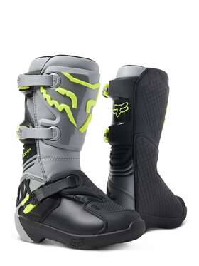27689-172-7 Fox Racing Boys Youth Comp Motocross Boot Steel Grey - Buckle 27689-172