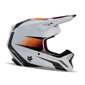 31372-058-l Fox Racing V1 Flora Motocross Helmet White/black 31372-058
