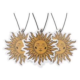 Fresh Fresheners 715706656290 Sun Car Air Freshener 3 Pack Scented With Count Of 1 Assorted