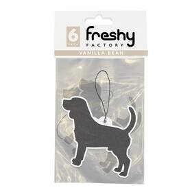 Freshy Factory 850027125718 Beagle Car Air Freshener Vanilla Scent 6 1 Count Pack Of