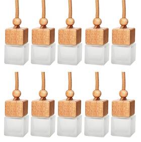 Us-fw00406 Furnido 8ml Car Hanging Perfume Air Freshener Diffuser Empty Frosted White Matte