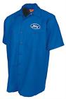 Fws-1-xl Summit Gifts Ghh Work Shirt Button Down Short Sleeve Blue