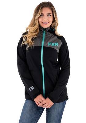 202201-1052-13 Fxr Racing W Jade Dual-laminate Jacket 20 Black/mint L