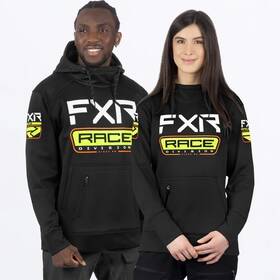241121-1065-10 Fxr Racing Unisex Race Div Tech Pullover Hoodie Md Black